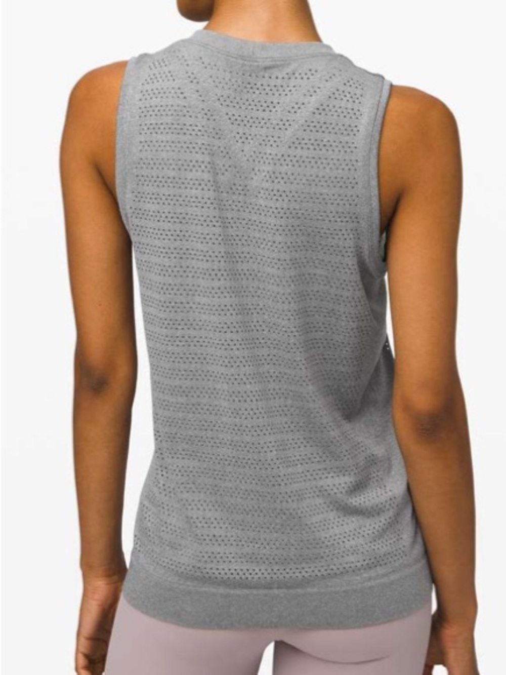 Lululemon Breeze By Muscle Tank II *Squad in Slate / White Size Large